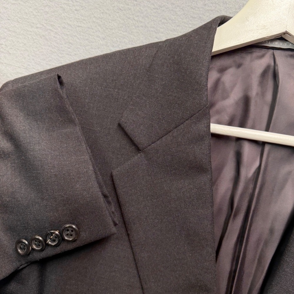 New Hickey Freeman Suit 40R 33x32 Loro Piana Super 120s Wool Saks USA
